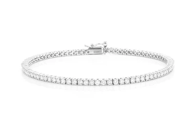 2pt Prong Set Diamond Tennis Bracelet 14k Solid Gold 2.00ctw
