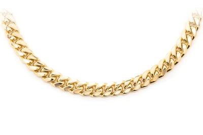 5MM Miami Cuban 14k Solid Gold Chain