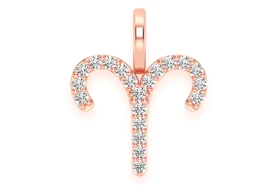 Aries Zodiac Pendant 14k   