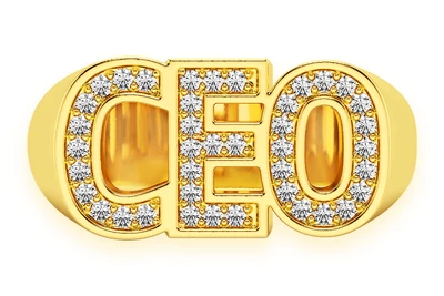 Ceo Diamond Ring 14k Solid Gold 0.60ctw
