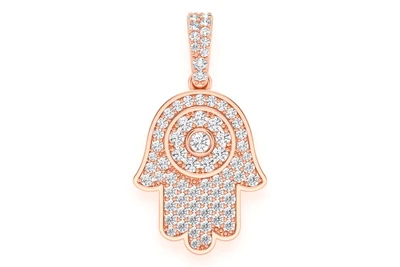 Hamsa Pendant 14k   