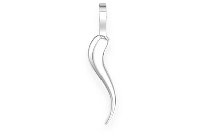 Italian Horn Pendant 14k   