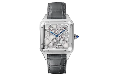 Cartier - Santos-Dumont Skeleton - Whsa0032 - Stainless Steel (rb665)