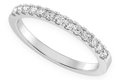 One Row Diamond Band 14k Solid Gold 0.33ctw