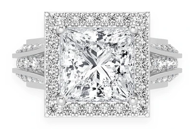 Sphinx - 3.00ct Princess Cut - Diamond Engagement Ring - All Natural