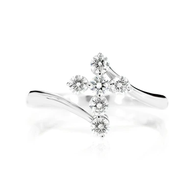 Bypass Cross Ring 14k   