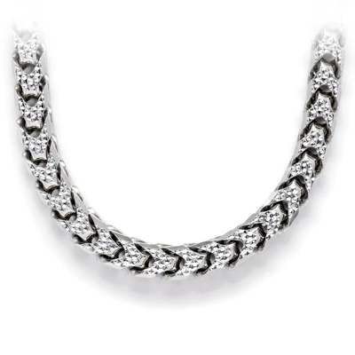 7MM Sterling Silver Franco Chain