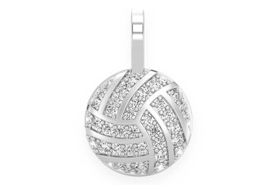 Volleyball Pendant 14k   