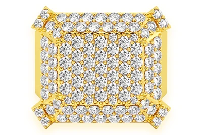 Emerald Shape Signet Ring 14k   