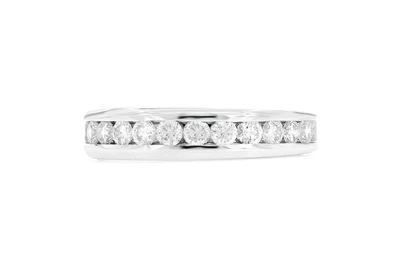 Channel Set Diamond Band 14k Solid Gold 1.00ctw