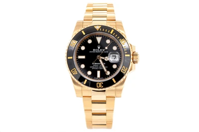 Rolex Submariner 116618 18k Yellow  2018 Pre-Owned Male 501-00096