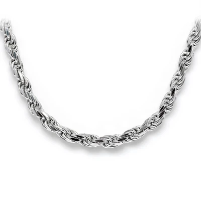 4MM Sterling Silver Rope Chain