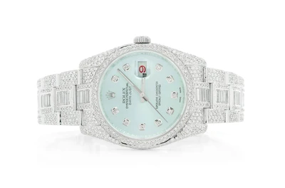 Rolex Datejust 36MM Steel (116200) - 16.00 Fully Iced Out