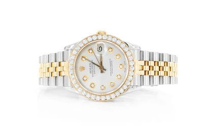 Rolex Datejust 31MM 18k Yellow Gold & Steel (68243) - 1.50ctw Diamond Bezel