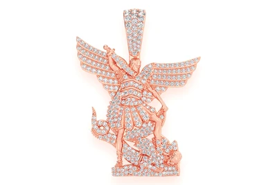 Archangel St Michael Pendant 14k   