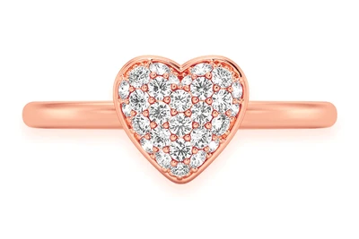 Bubbly Heart Ring 14k   