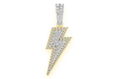 Super Lightning Pendant 14k   