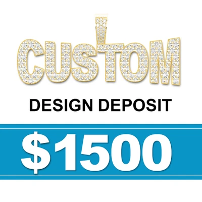 Custom Design Deposit 14k Solid Gold Vs Diamonds - Full Design Consultation