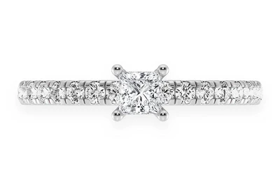 Thinn - .25ct Princess Cut - Diamond Engagement Ring - All Natural