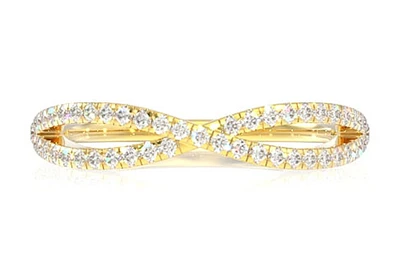 Infinity Cross-Over Ring 14k   