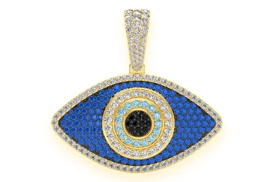 Evil Eye Pendant 14k   