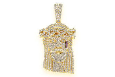 Icebox - Jesus Diamond Pendant 14k Solid Gold 1.50ctw