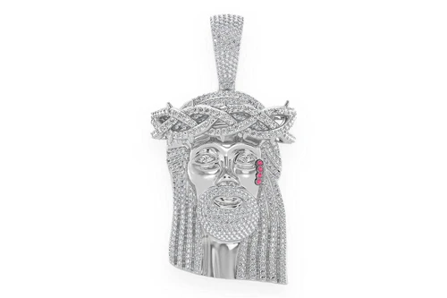 Icebox - Jesus Of Nazareth Diamond Pendant 14k Solid Gold 9.25ctw