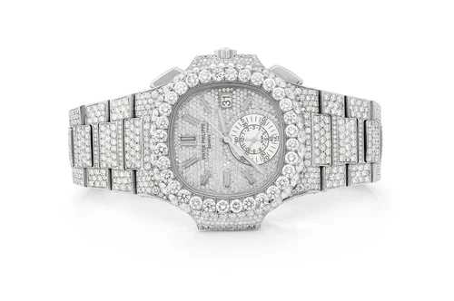 Icebox - Patek Philippe Nautilus 40MM Steel (5980) - Fully Iced Out