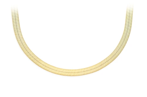 Icebox - 3.5MM Herringbone 14k Solid Gold Chain 18in