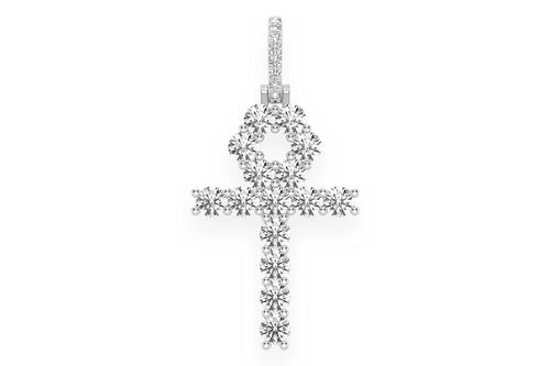日本未入荷☆KING ICE☆The White Gold Ankh Necklace(5mm) King Snake Ankh Necklace | Animal Jewelry | King Ice