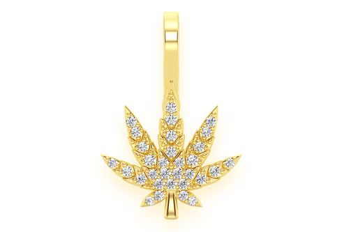 King Ice(キングアイス)☆ HIGH RISE CANNABIS LEAF NECKLACE High Rise Cannabis Leaf Necklace | Cannabis Jewelry – King Ice