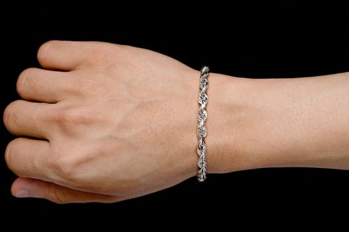 送料関税込【King Ice】6mm ROPE BRACELET a84c44ffe2d919bd6aa4cfa03446cb