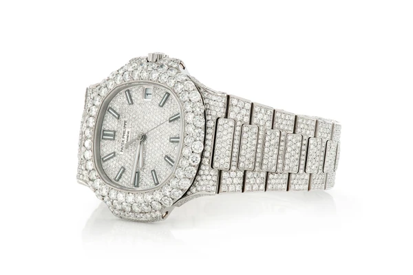 Patek Philippe Nautilus 40MM Steel (5711) - 24.80ctw Fully Iced Out