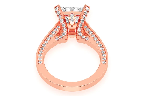 Chant - 3.00ct Princess Cut - Diamond Engagement Ring - All Natural