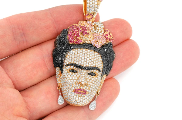 Frida Diamond Pendant 14k Solid Gold 11.00ctw