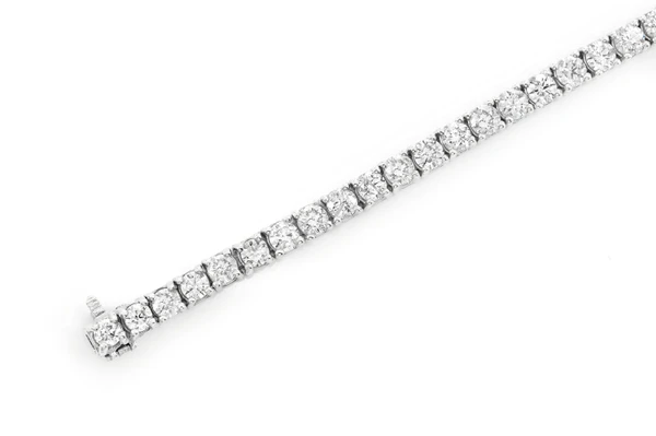 22ptr Prong Set Diamond Tennis Bracelet 14k Solid Gold 8.30ctw