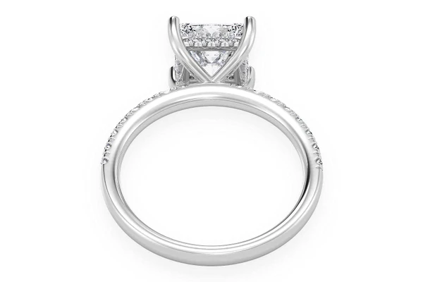 Thinn - 2.00ct Princess Cut - Hidden Halo - Diamond Engagement Ring - All Natural