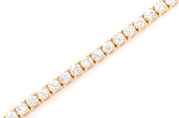 8pt Prong Set Diamond Tennis Bracelet 14k Solid Gold 6.00ctw