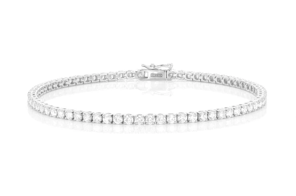 8pt Prong Set Diamond Tennis Bracelet 14k Solid Gold 6.00ctw