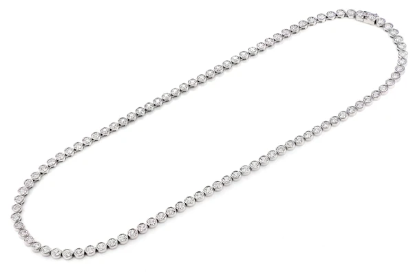Bezel Set Miracle Diamond Tennis Bracelet 14k Solid Gold 9.50ctw