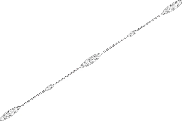 Graduated Diamond Bracelet 14k Solid Gold 0.30ctw
