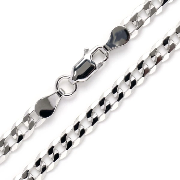 4MM Sterling Silver Flat Curb Chain