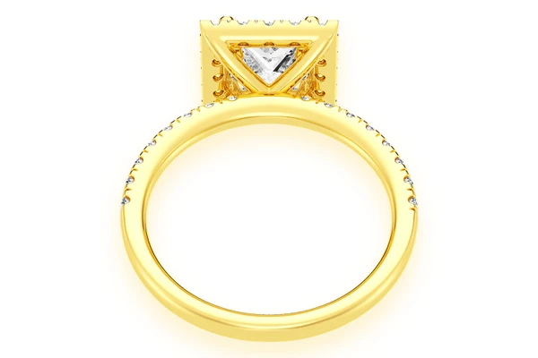 Thav - 1.00ct Princess Cut Solitaire - Diamond Engagement Ring - All Natural
