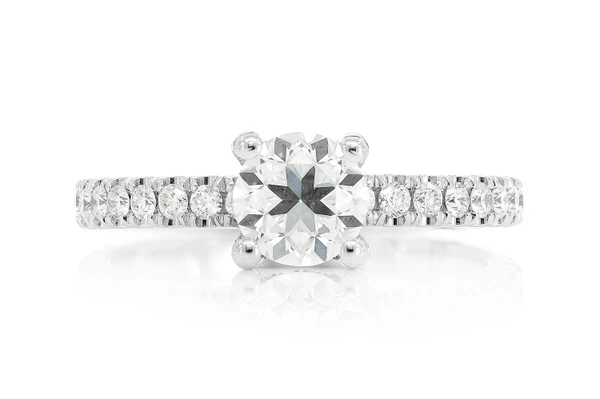 1.00ct Round Solitaire - Diamond Engagement Ring - All Natural