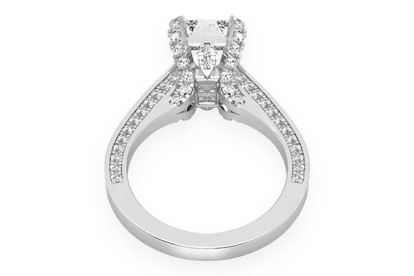 Chant - 2.00ct Emerald Cut Solitaire - Diamond Engagement Ring - All Natural