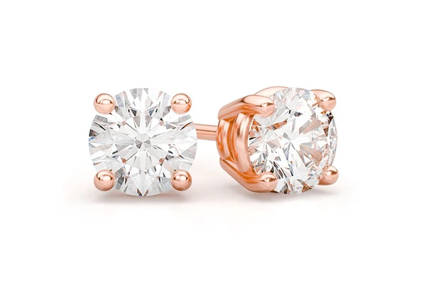 1.25ctw Solitaire Stud Diamond Earrings 14k Solid Gold