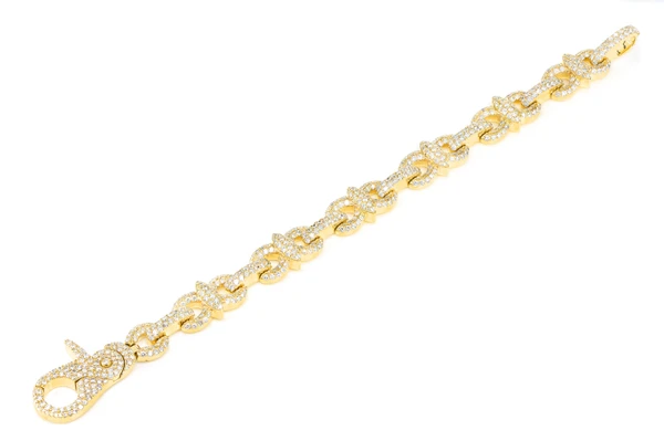 Diamond Infinity Line Bracelet Solid Gold 10.85ctw
