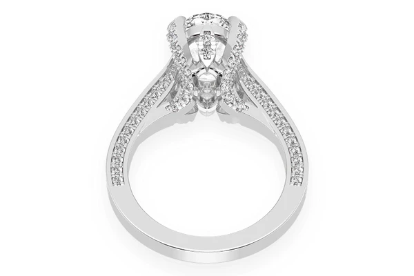 Chant - 3.00ct Oval - Diamond Engagement Ring - All Natural