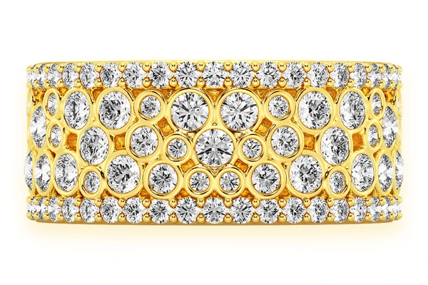 Clara Bezel Diamond Ring 14k Solid Gold 1.65ctw