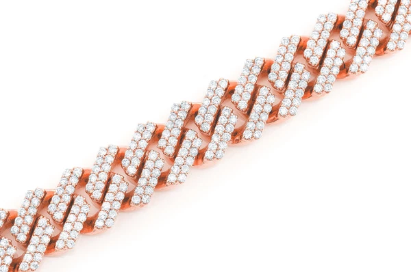 11MM Raised Diamond Cuban Link Bracelet 14k Solid Gold 8.50ctw